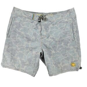Marsh Wear Shorts Mens 40 Camouflage Board Shorts Linerless Fishing Drawstring